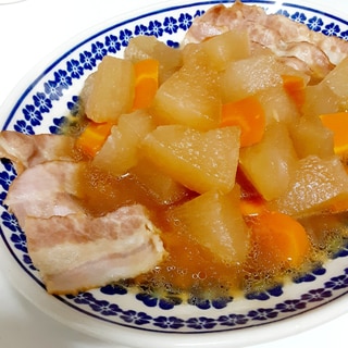 炊飯器で簡単ﾄﾛﾄﾛ♪冬瓜とベーコンの中華煮